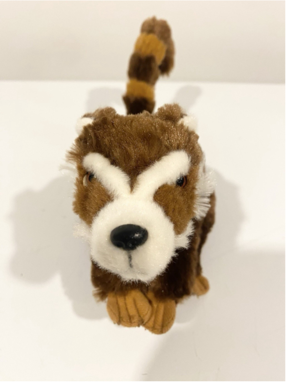 Banana Bay Badger Plush Coati Bebe Papa ? Red Bow Stuffed Animal Toy 1346